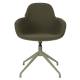 Lot de 2 Fauteuils de Table Pivotants Albert Kuip Swivel Vert Zuiver Chaise 52x59,2x83,6cm