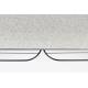 Banc Milou Rectangulaire Woody Banquette Moderne Assise d'Appoint en Métal Noir et Tissu Gris 35x45x90cm