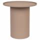 Guéridon Sverre Rond Rose Woody Bout de Canapé Design Table d'Appoint en Métal Rose 45x45,5x45,5cm