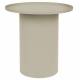 Guéridon Sverre Rond Ivoire Woody Bout de Canapé Design Table d'Appoint en Métal Couleur Ivoire 45x45,5x45,5cm