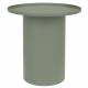 Guéridon Sverre Rond Vert Woody Bout de Canapé Design Table d'Appoint en Métal Vert 45x45,5x45,5cm