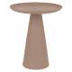 Guéridon Ringar Medium Rond Rose Woody Bout de Canapé Design Table d'Appoint en Métal Rose 39,5x39,5x45,5cm