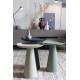 Guéridon Ringar Medium Rond Vert Woody Bout de Canapé Design Table d'Appoint en Métal Vert 34,5x34,5x41,5cm