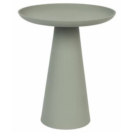 Guéridon Ringar Medium Rond Vert Woody Bout de Canapé Design Table d'Appoint en Métal Vert 34,5x34,5x41,5cm
