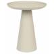 Guéridon Ringar Medium Rond Ivoire Woody Bout de Canapé Design Table d'Appoint en Métal Couleur Ivoire 34,5x34,5x41,5cm
