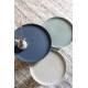 Guéridon Ringar Medium Rond Ivoire Woody Bout de Canapé Design Table d'Appoint en Métal Couleur Ivoire 34,5x34,5x41,5cm