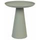 Guéridon Ringar Large Rond Vert Woody Bout de Canapé Design Table d'Appoint en Métal Vert 39,5x39,5x45,5cm