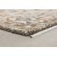 Tapis Rectangulaire Amori Gris et Brique Dutchbone Carpette de Salon en Tissu Gris et Couleur Brique 2 Dimensions