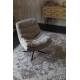 Tapis Rectangulaire Amori Gris et Brique Dutchbone Carpette de Salon en Tissu Gris et Couleur Brique 2 Dimensions