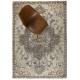 Tapis Rectangulaire Amori Gris et Brique Dutchbone Carpette de Salon en Tissu Gris et Couleur Brique 2 Dimensions