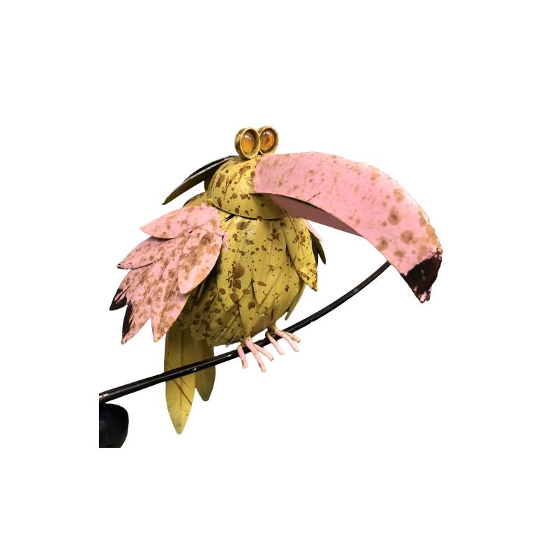 Pic de Jardin ou Tuteur à Plantes Motif Papillon en Fer Patiné Gris et  Couleur Rouille 30x38x122cm - L'Héritier du Temps