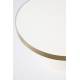 Table Basse Ronde Glam Blanc Zuiver Table d'Appoint Moderne en Métal Blanc et Doré 35x60x60cm