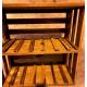 Caisson Placard avec 2 Portes Mural ou pour Vinothèque De Kercoet avec 1 Etagère en Acacia 32,5x61x61cm