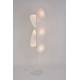 Lampadaire 3 Lumières Screen Market Set Eclairage Moderne en Papier Murano et Métal Blanc 27x50x179cm