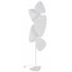 Lampadaire 3 Lumières Screen Market Set Eclairage Moderne en Papier Murano et Métal Blanc 27x50x179cm