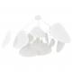 Suspension Screen XXL Market Set Eclairage Moderne Style Mobile en Papier Murano et Métal Blanc 150x150x250cm