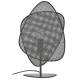 Lampe de Table Screen Market Set Eclairage Moderne en Tissu Cannage et Métal Noir 18x33x51cm