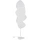 Lampadaire 3 Lumières Screen Market Set Eclairage Moderne en Papier Murano et Métal Blanc 27x50x179cm