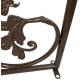 Clôture de Jardin Grille Barrière Garde Corps intérieur Extérieur Métal et Fonte Marron 4x81,5x148cm
