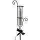 Pluviomètre à Piquer Tuteur Plante Décoration de Jardin Motif Libellule en Fer Patiné et Tube en Verre 6,5x15,5x107cm