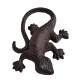 Statuette Salamandre Animal Décoratif à Poser en Fonte Patinée Marron 3x13x20cm