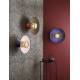 Applique Singapour Market Set Luminaire Moderne en Cannage Naturel et Lin Lavé Couleur Amande et Anthracite 40x40x40cm