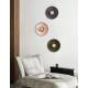Applique Singapour Market Set Luminaire Moderne en Cannage Naturel et Lin Lavé Couleur Blanc et Anthracite 40x40x40cm