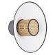 Applique Singapour Market Set Luminaire Moderne en Cannage Naturel et Lin Lavé Couleur Blanc et Anthracite 40x40x40cm