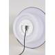 Lampe Portative Extérieur Singapour Market Set en Polypropylène Textile et Bois Couleur Miel Blanc et Noir 21,5x21,5x32,5cm