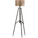 Photophore sur Pied Ferro Athezza Lanterne en Métal Brun et Laitonné 55x55x144cm