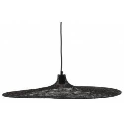 Suspension Fillie Noire Athezza Luminaire Moderne Eclairage en Métal Noir 100x120x120cm
