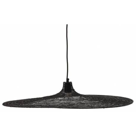 Suspension Fillie Noire Athezza Luminaire Moderne Eclairage en Métal Noir 100x120x120cm