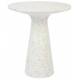 Table Ronde Victoria Recyclé Zuiver Guéridon Moderne Table d'Appoint en Résine Multicolore 40x40x45cm