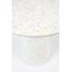 Table Ronde Victoria Recyclé Zuiver Guéridon Moderne Table d'Appoint en Résine Multicolore 40x40x45cm