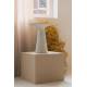Table Ronde Victoria Recyclé Zuiver Guéridon Moderne Table d'Appoint en Résine Multicolore 40x40x45cm