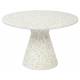 Table Ronde Victoria Recyclé Zuiver Guéridon Moderne Table d'Appoint en Résine Multicolore 32x50x50cm