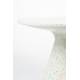 Table Ronde Victoria Recyclé Zuiver Guéridon Moderne Table d'Appoint en Résine Multicolore 32x50x50cm