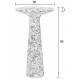 Table Ronde Victoria Recyclé Zuiver Guéridon Moderne Table d'Appoint en Résine Multicolore 30x30x56cm