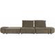 Canapé Modulable Hunter Zuiver Sofa 4,5 Places Assise de Salon Moderne Siège en Tissu Côtelé Couleur Mousse et Bois 87x100x417cm
