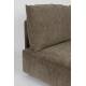 Canapé Modulable Hunter Zuiver Sofa 4,5 Places Assise de Salon Moderne Siège en Tissu Côtelé Couleur Mousse et Bois 87x100x417cm