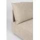 Canapé Modulable Hunter Zuiver Sofa 3 Places Assise de Salon Moderne Siège en Tissu Côtelé Couleur Sable et Bois 87x100x318cm
