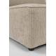 Canapé Modulable Hunter Zuiver Sofa 3 Places Assise de Salon Moderne Siège en Tissu Côtelé Couleur Sable et Bois 87x100x318cm