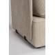 Canapé Modulable Hunter Zuiver Sofa 3 Places Assise de Salon Moderne Siège en Tissu Côtelé Couleur Sable et Bois 87x100x318cm