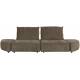 Canapé Modulable Hunter Zuiver Sofa 3 Places Assise de Salon Moderne Siège en Tissu Côtelé Couleur Mousse et Bois 87x100x318cm