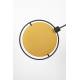 Lampadaire Sirius Zuiver Lampe sur Pied Luminaire Moderne Eclairage Design en Verre Blanc et Métal Noir et Doré 30x97x141cm