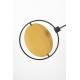 Lampadaire Sirius Zuiver Lampe sur Pied Luminaire Moderne Eclairage Design en Verre Blanc et Métal Noir et Doré 30x97x141cm