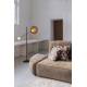 Lampadaire Sirius Zuiver Lampe sur Pied Luminaire Moderne Eclairage Design en Verre Blanc et Métal Noir et Doré 30x97x141cm