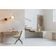 Lot de 2 Chaises Tyler Zuiver Assises de Table Pivotantes Sièges Modernes en Tissu Bouclette Crème et Métal Noir 47,5x64x84,5cm