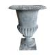 Jardinière en Fonte Grise Style Médicis Vase Vasque Pot de Fleur 24x24x30,5cm