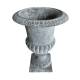 Jardinière en Fonte Grise Style Médicis Vase Vasque Pot de Fleur 24x24x30,5cm